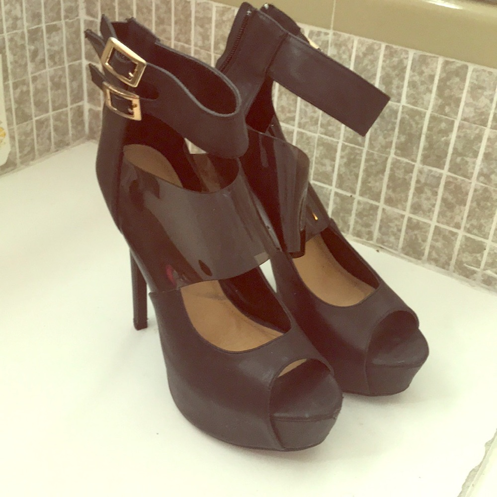 Black high heels